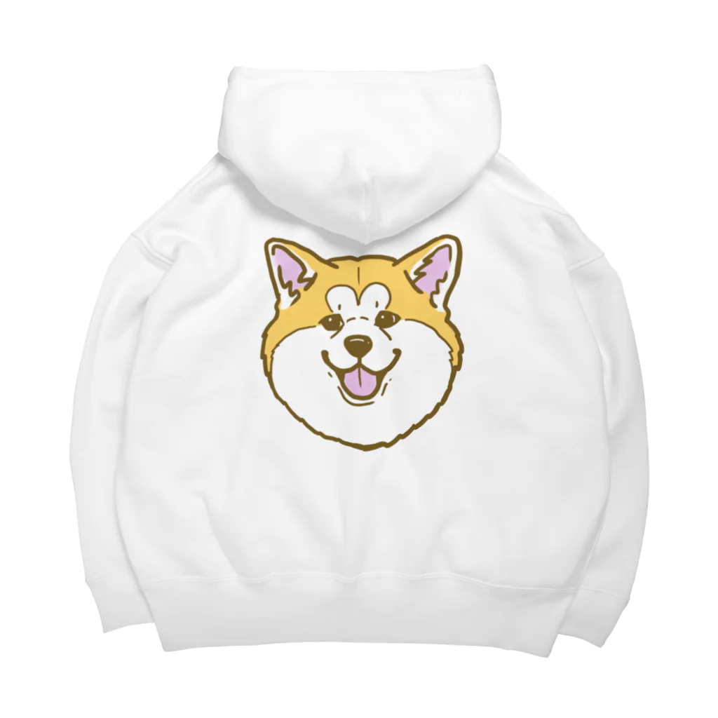 春風工房の秋田犬ハッピースマイル赤毛 Big Hoodie