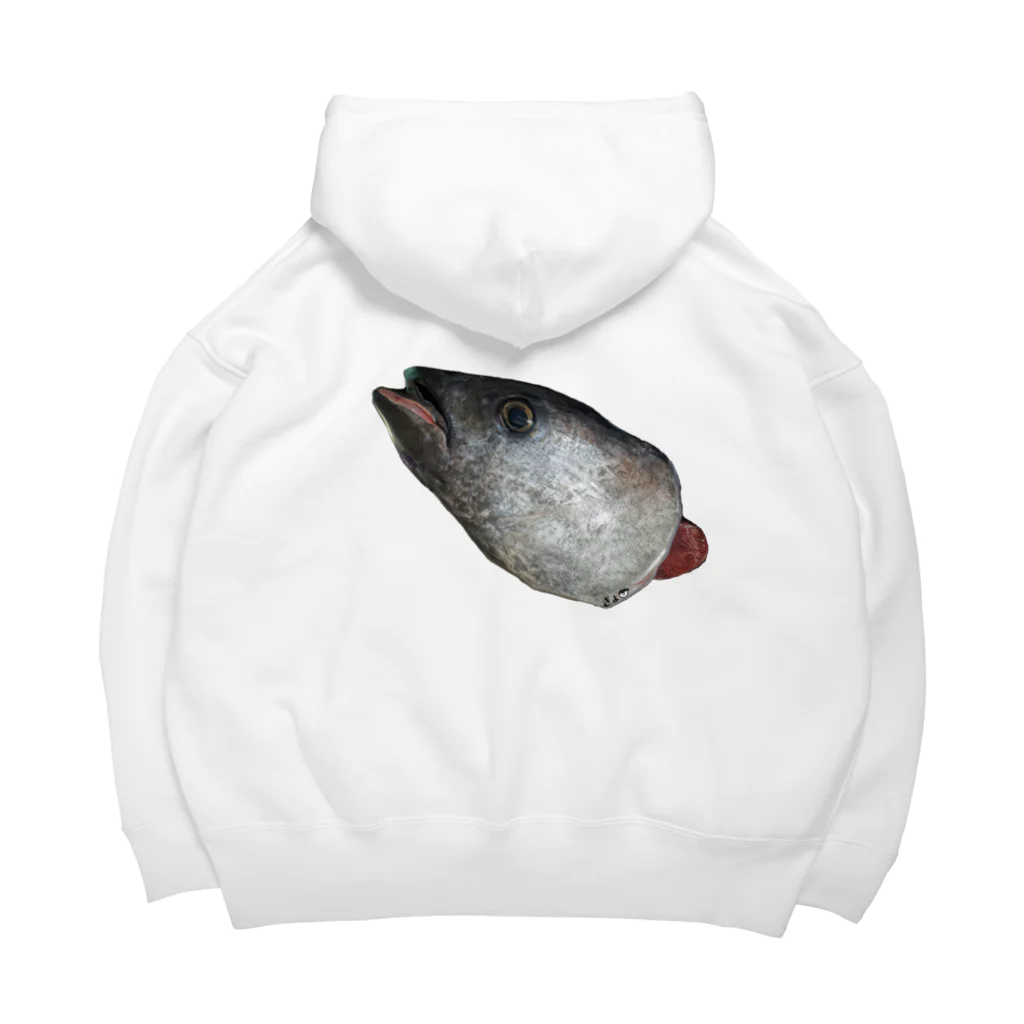 魚肉販売所の背面リアルぎょ Big Hoodie