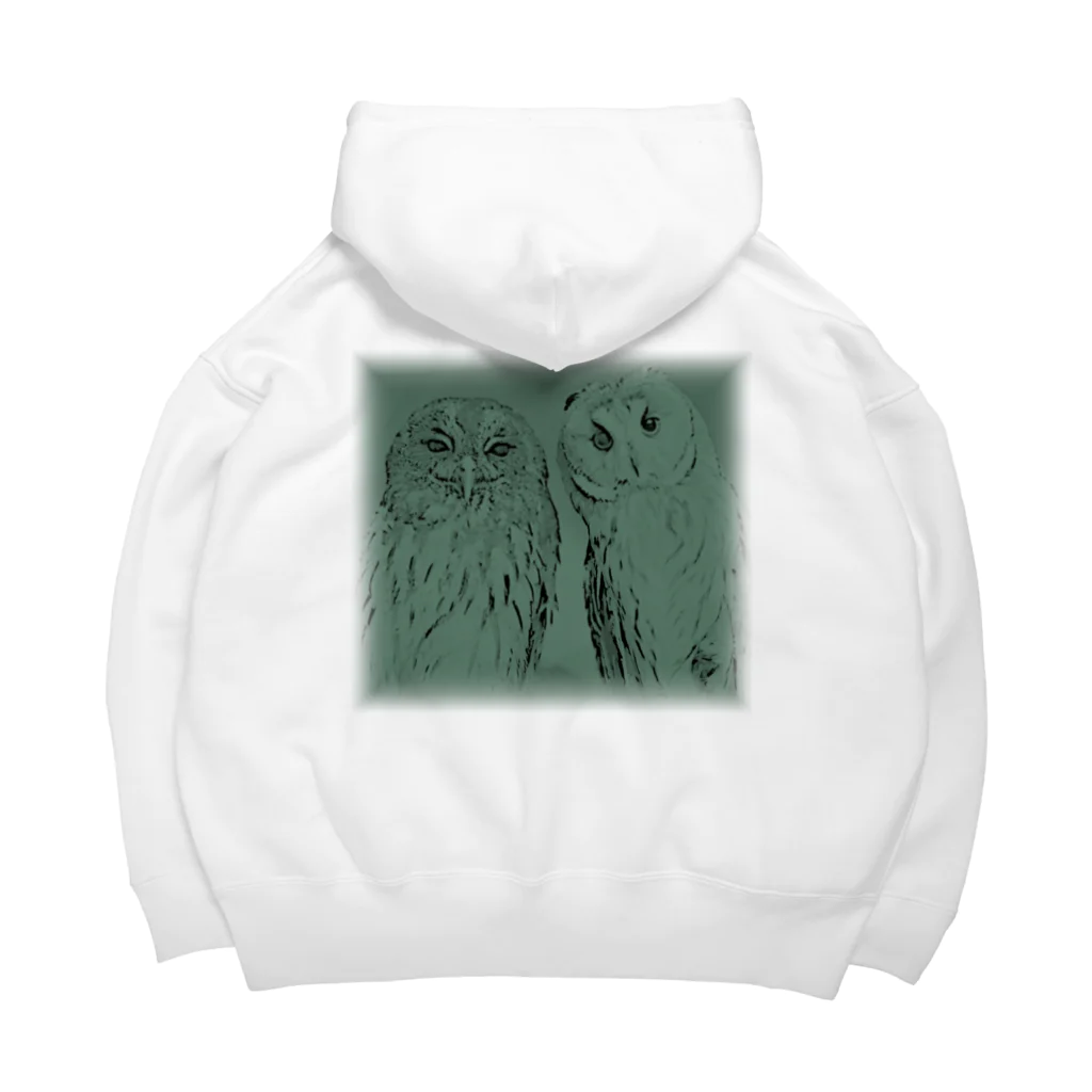 アニマルカフェ　The zoo &猛禽屋中部のナンベイヒナフクロウ&トラフズク Big Hoodie