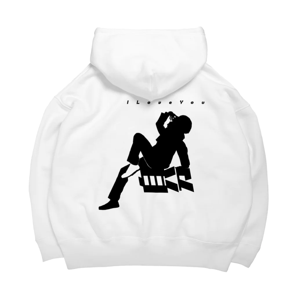 TATSUYAのおれ白パーカー野郎 Big Hoodie