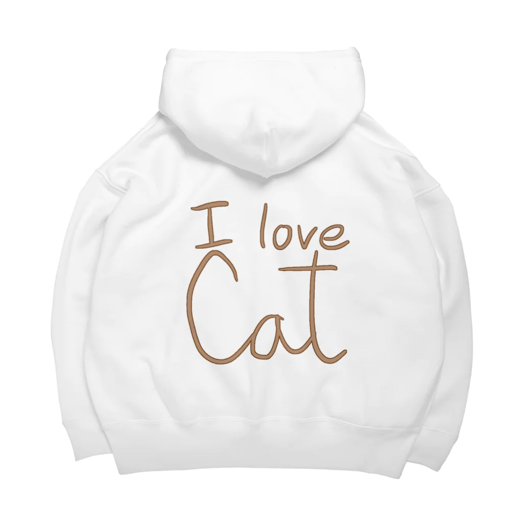 ぼくののびのびにゃんこ/I love Cat ビッグシルエットパーカー