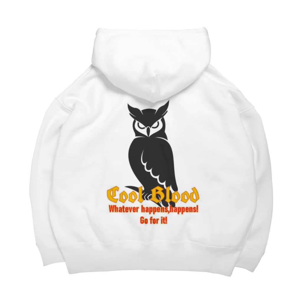 Cool Blood®︎ OFFICIAL WEB SHOPのCool&Owlビッグシルエットパーカー D 白 Big Hoodie