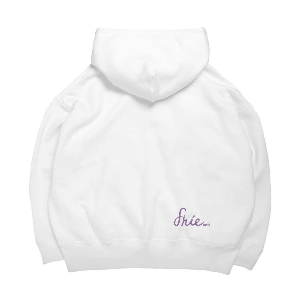 bonheur ∞ infini ボヌールアンフィニの【２色】Back purple logo Big Hoodie