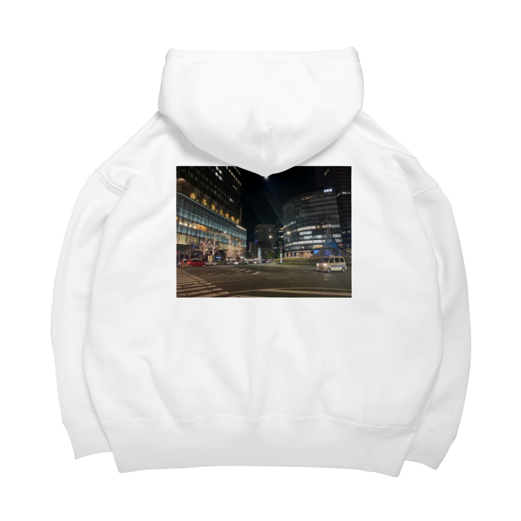 古都　仁の都会の喧騒 Big Hoodie