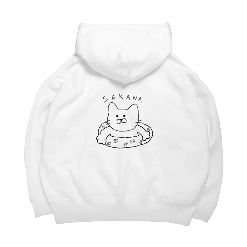 ねこさかなうさぎ。の高速パンチねこ。 Big Hoodie