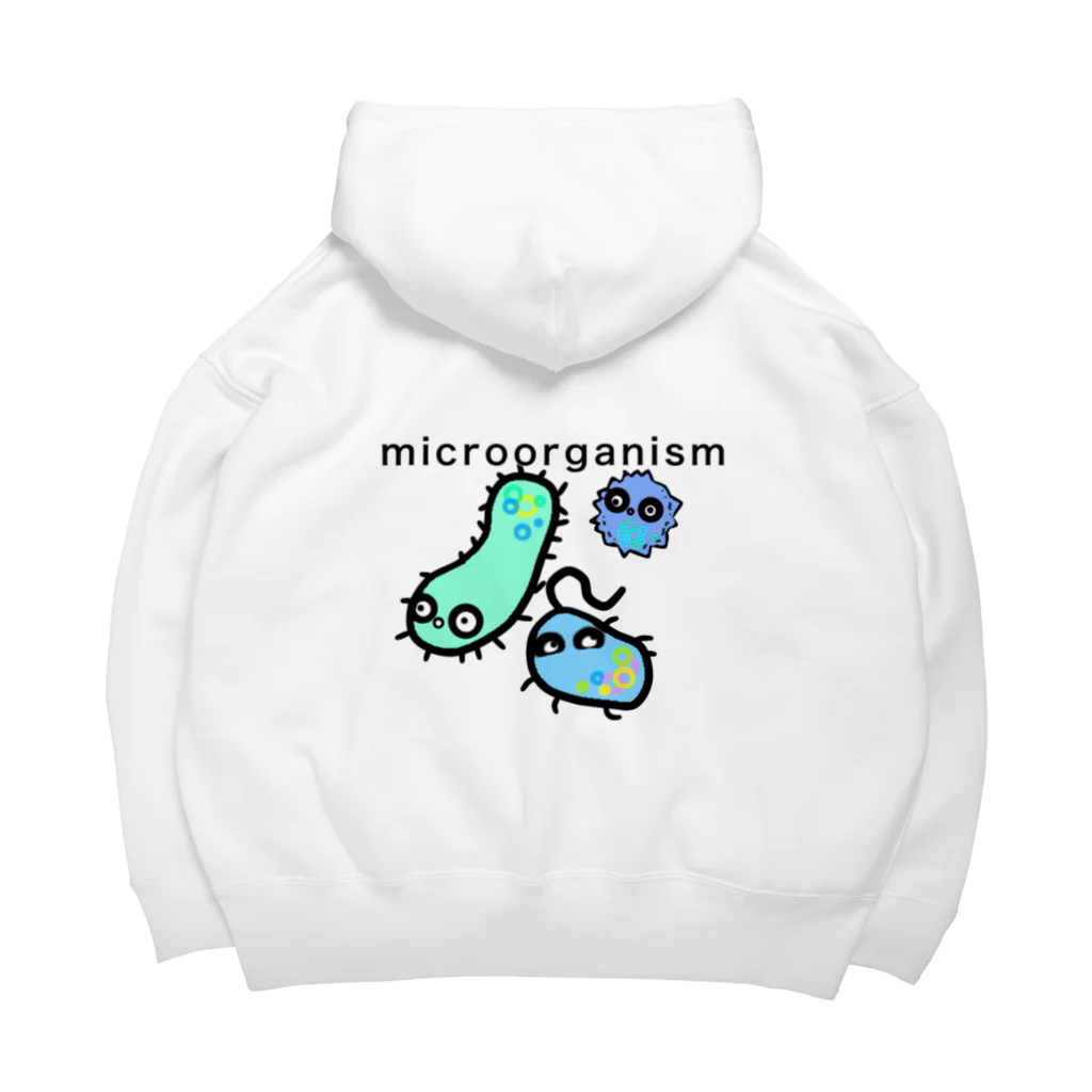 かえるのMicroorganisms ビッグシルエットパーカー