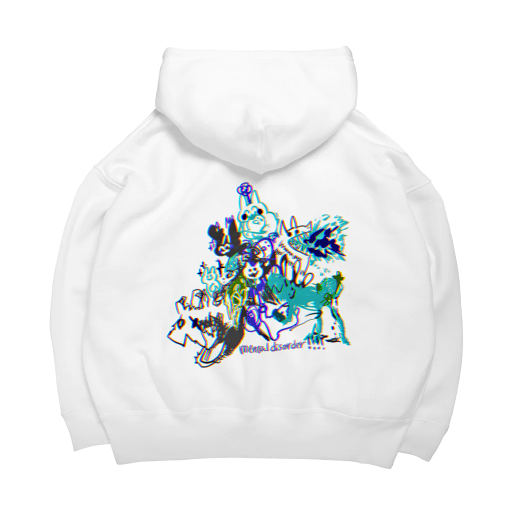 おねこPの【青ベース】mental disorderねこ Big Hoodie