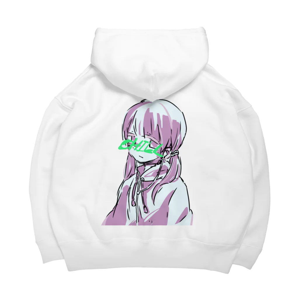 労災ひっぷほっぷの両面イラスト ライリーくんGALAXY Chill Big Hoodie