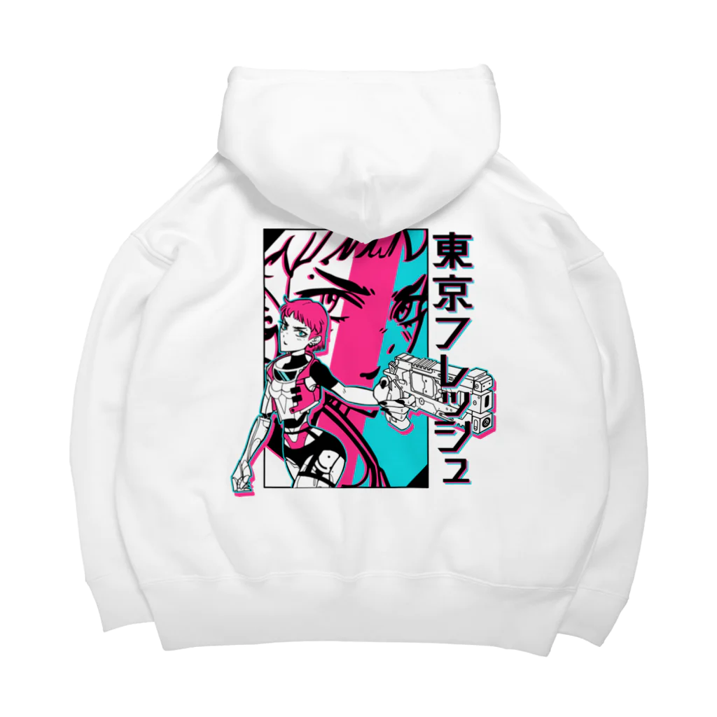 Tokyo Fresh Podcast Official ShopのTokyo Fresh Cyberpunk Girl Big Hoodie Big Hoodie