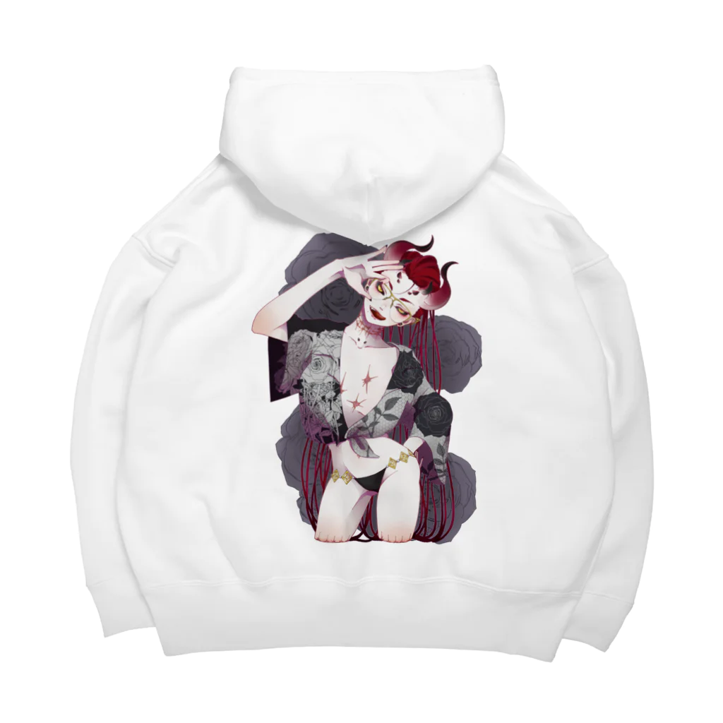 ちぐはぐ屋さんのアカオニちゃん Big Hoodie