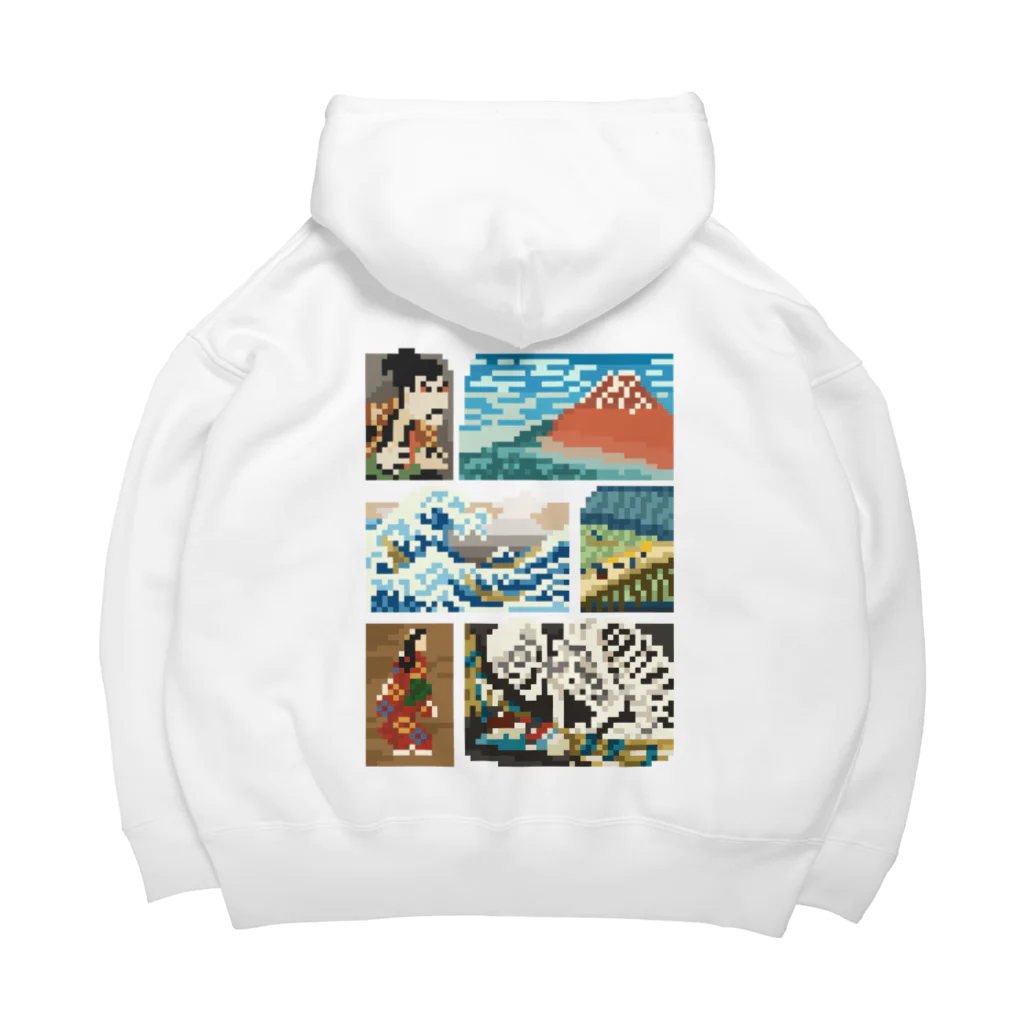 すとろべりーガムFactoryの【バックプリント】 ドット浮世絵 Big Hoodie