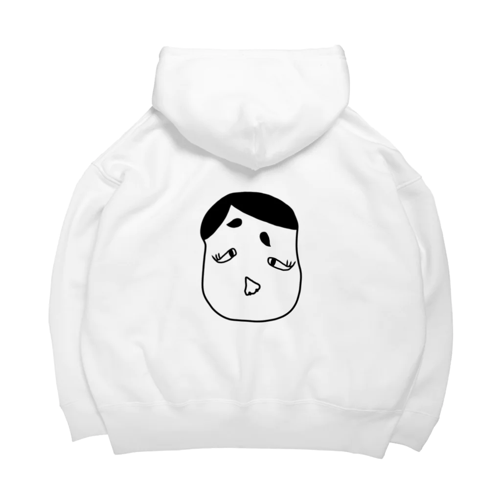 CHOSANAの福笑い 口は胸に Big Hoodie