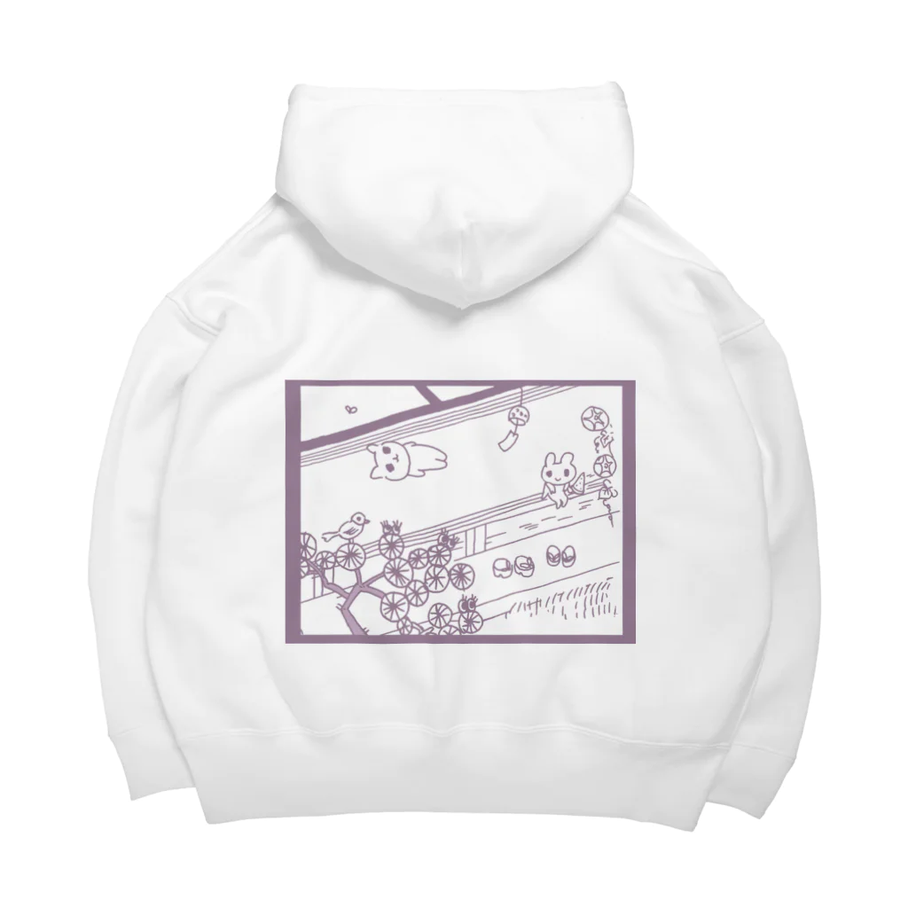 ねずみさんのブティックのengawa 紫 Big Hoodie