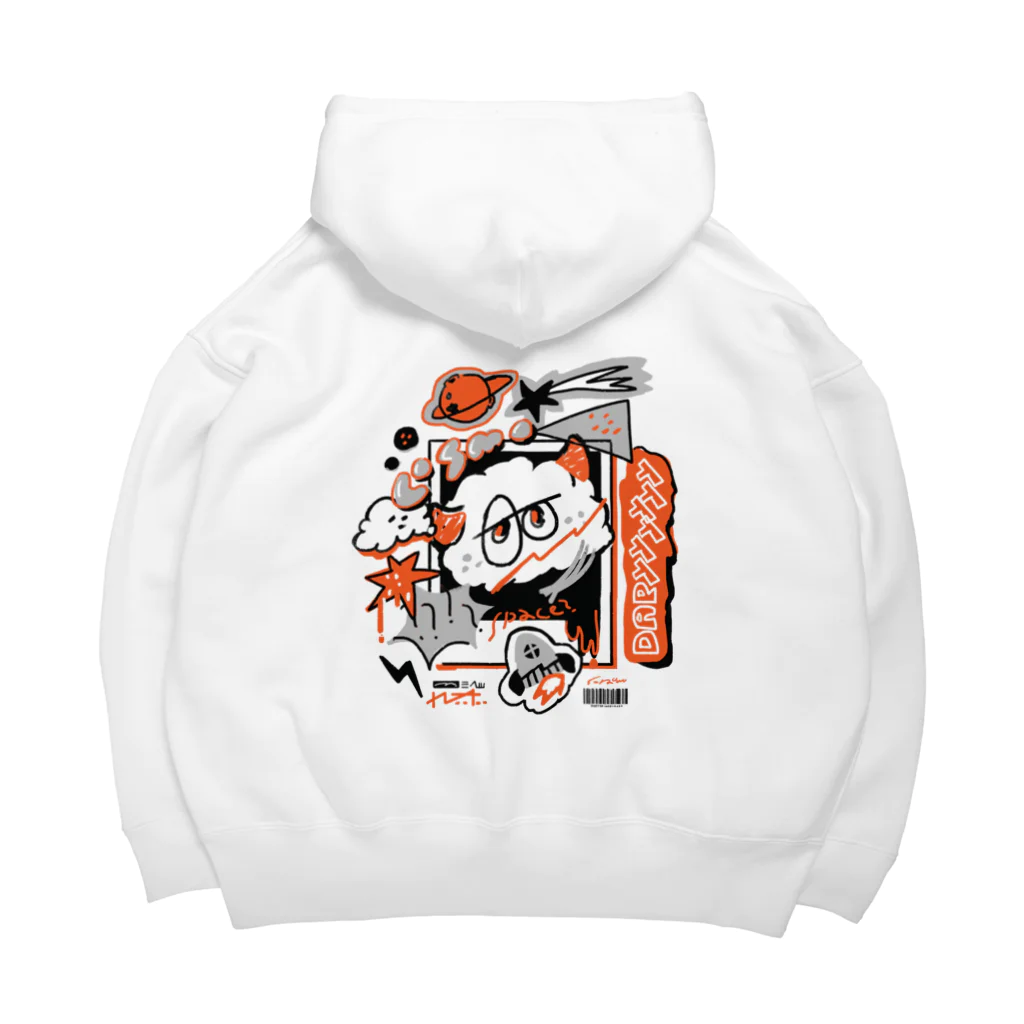 SPACEのDARYYYYYY_white Big Hoodie