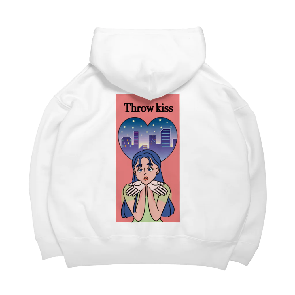 TSUKIKOU SHOP の投げキッスの女の子 Big Hoodie