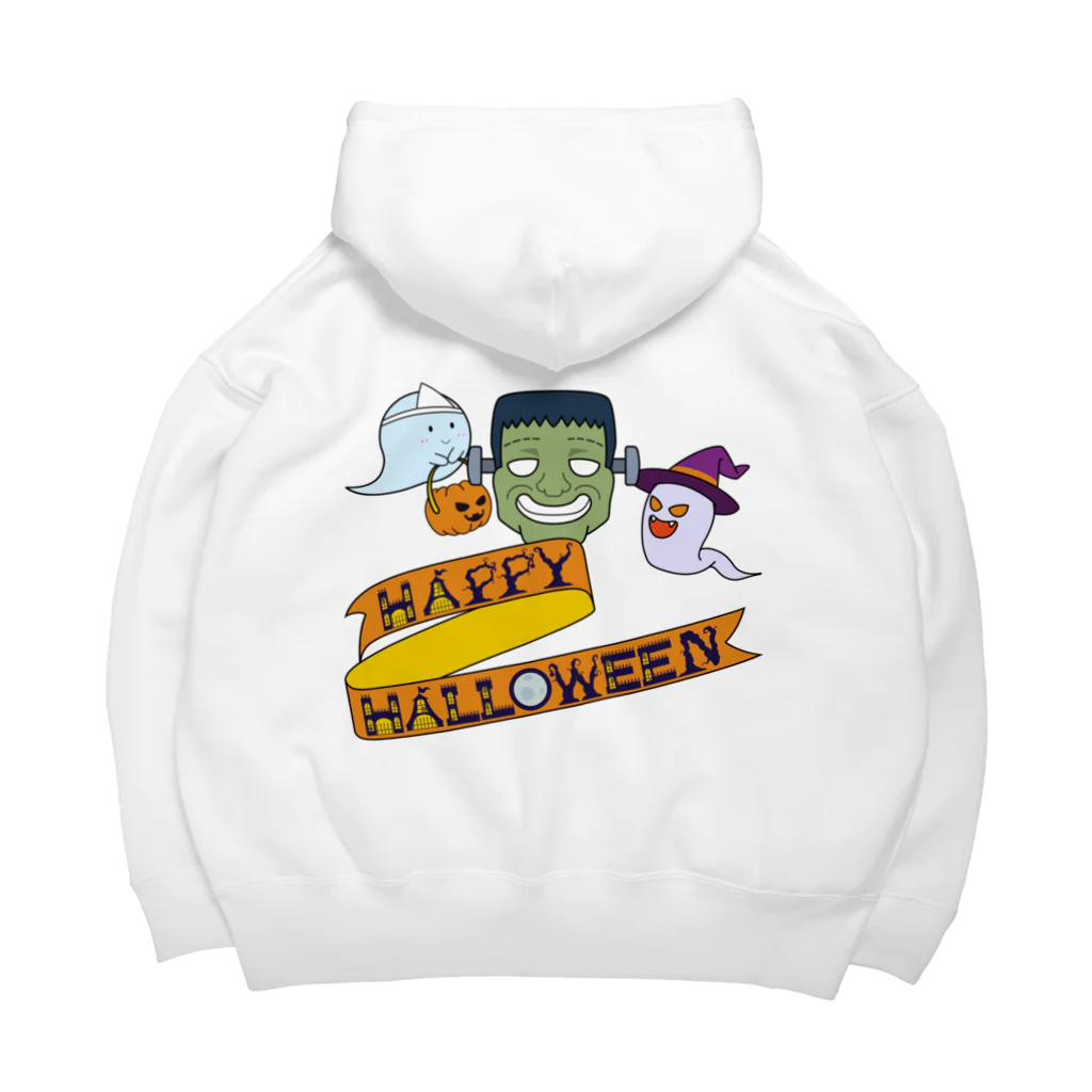 雪丸工房のフランケンシュタインとゴーストの『ハッピーハロウィン！！』 Big Hoodie