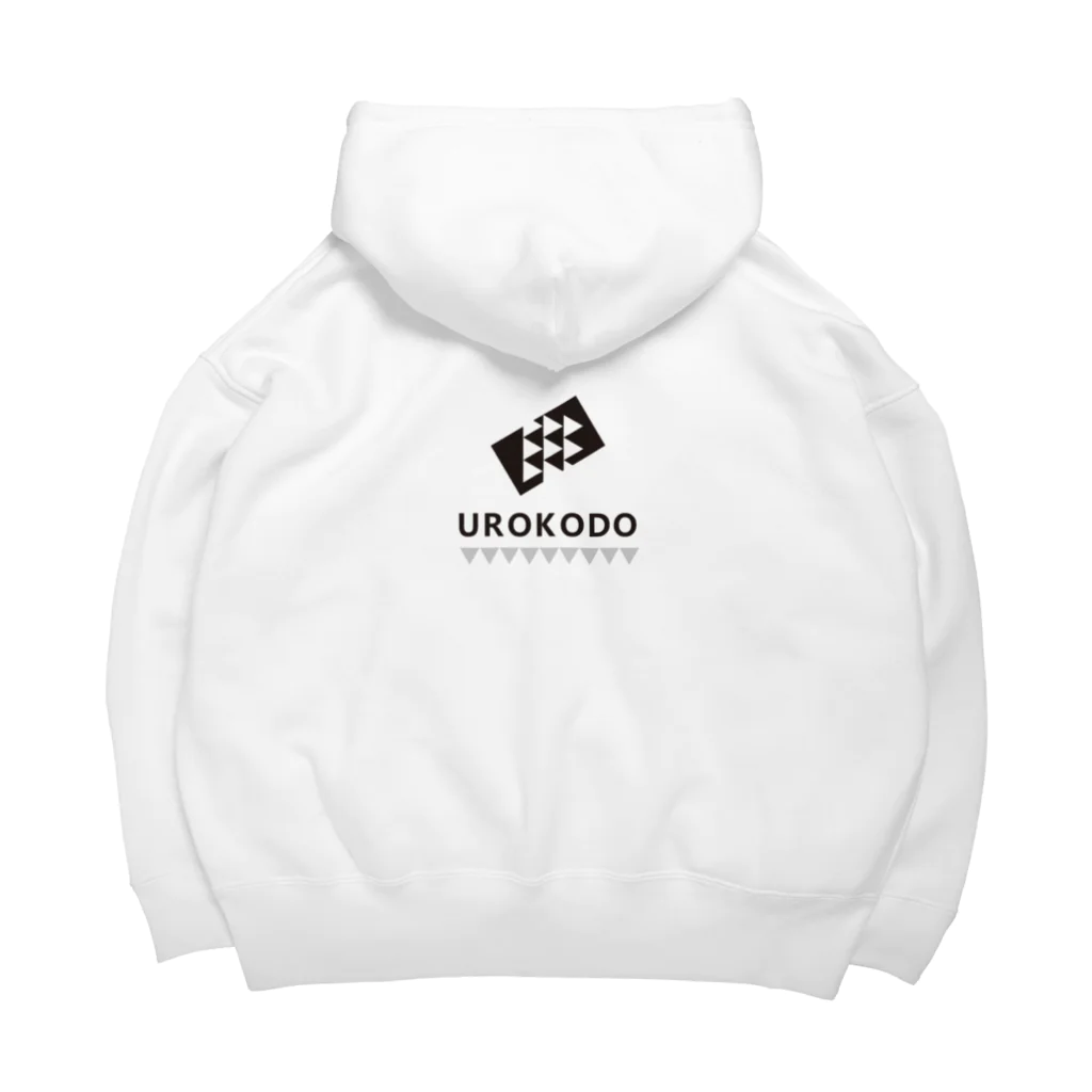 UROKODO Official Web Shopの黒黒ロゴ-BIGシルエットパーカー ビッグシルエットパーカー