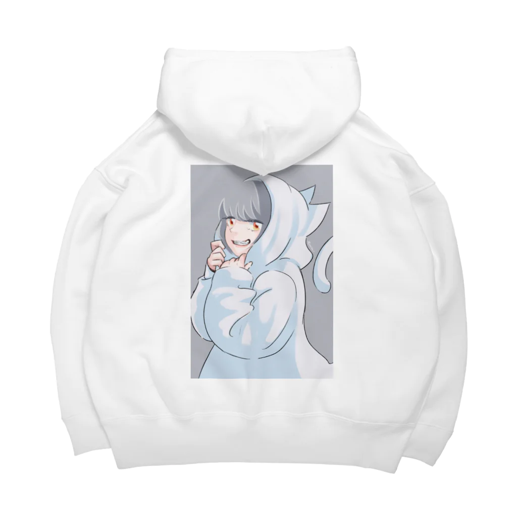 たろうのほっぺの猫フードGirl Big Hoodie