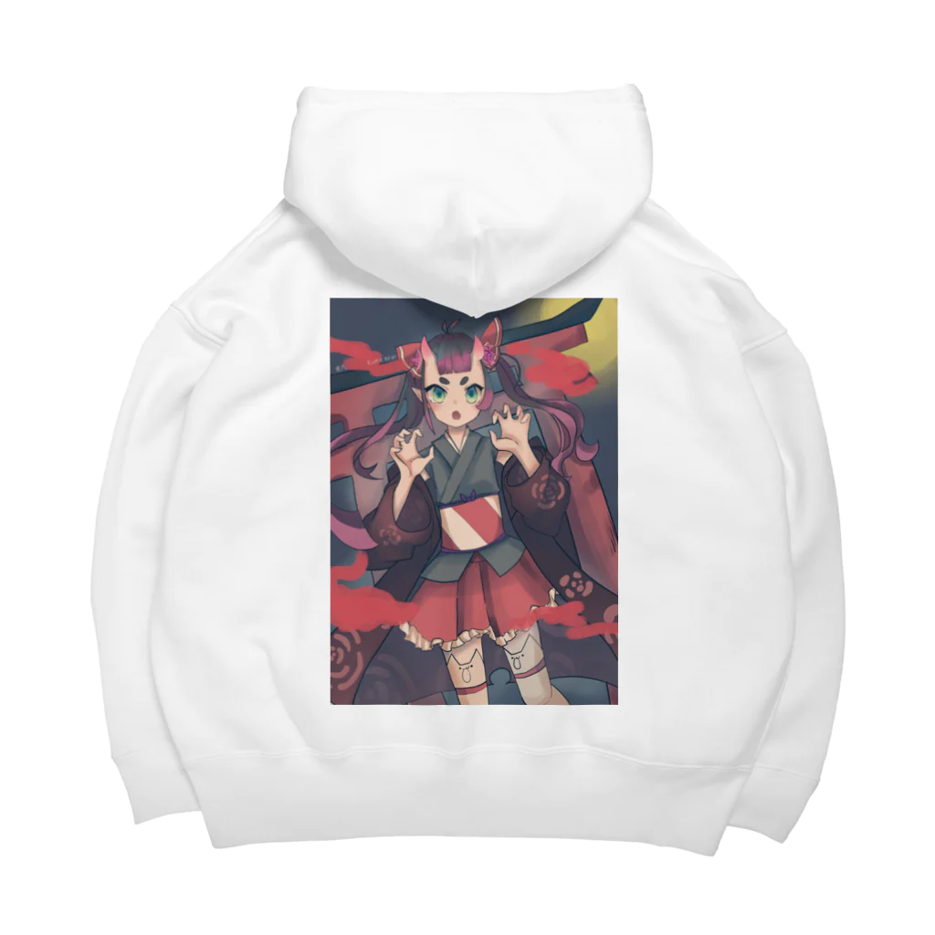 KumaKumaのkumakuma  鬼っ娘(おにっこ) Big Hoodie