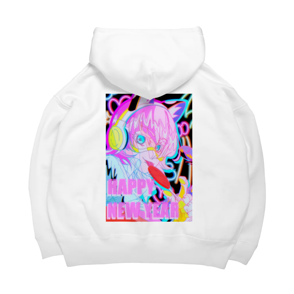 漣Ⅱのサイバーお虎ﾁｬﾝ2 Big Hoodie