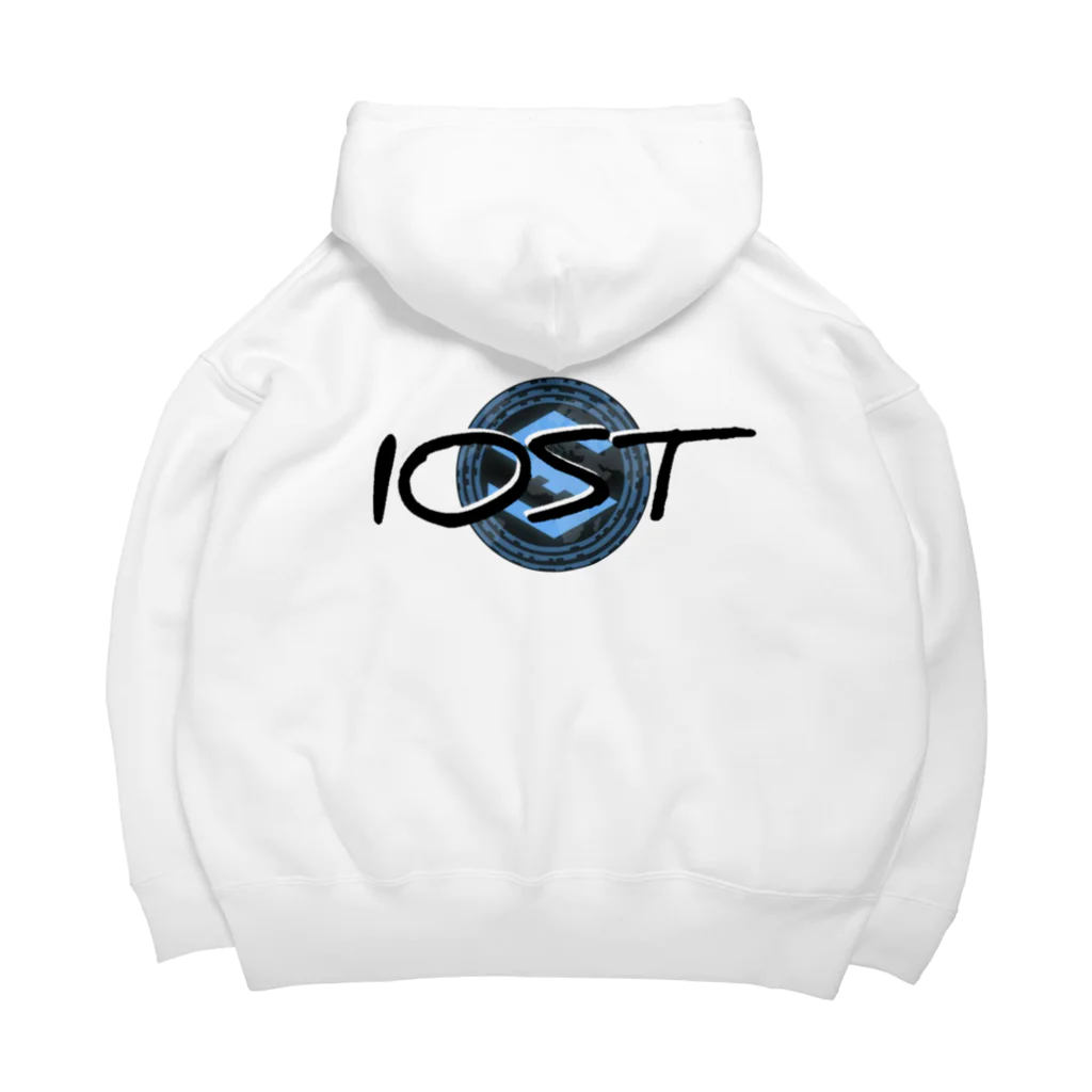 IOST_Supporter_CharityのIOST（バックプリントシリーズ）【ホッパーデザイン】 ビッグシルエットパーカー