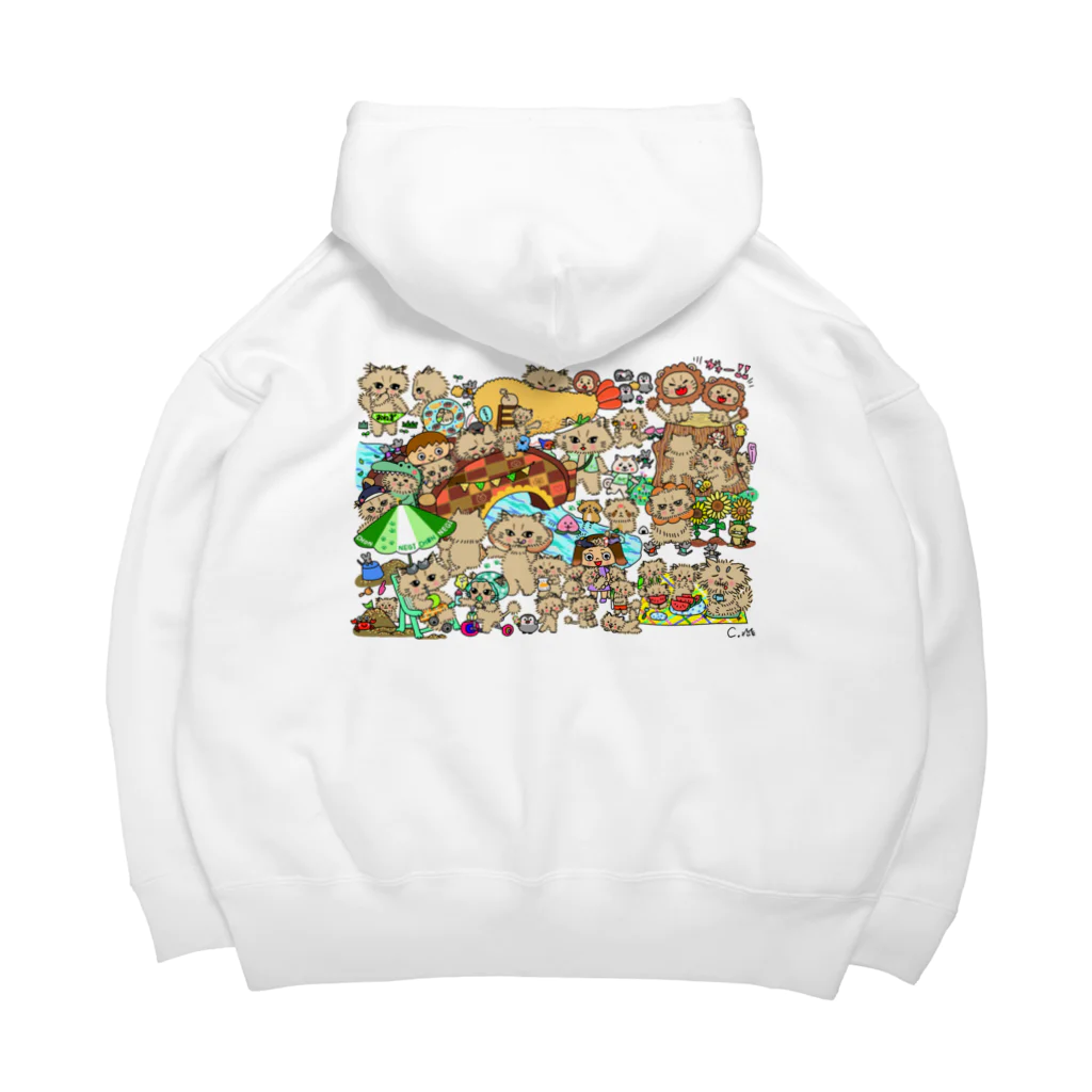 chimamusubiのフルオーダーイラスト商品見本 Big Hoodie