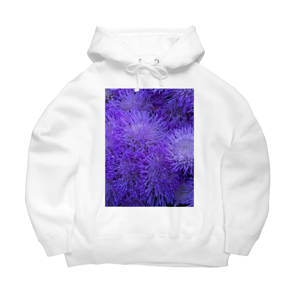 piroskaのふわふわ紫色の花 Big Hoodie