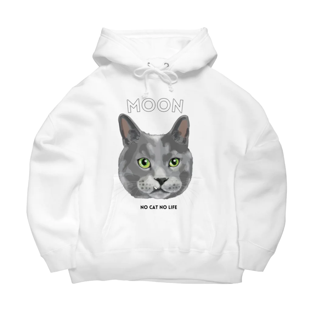 猫のイラスト屋さんのムーン さん mikiZONE Big Hoodie