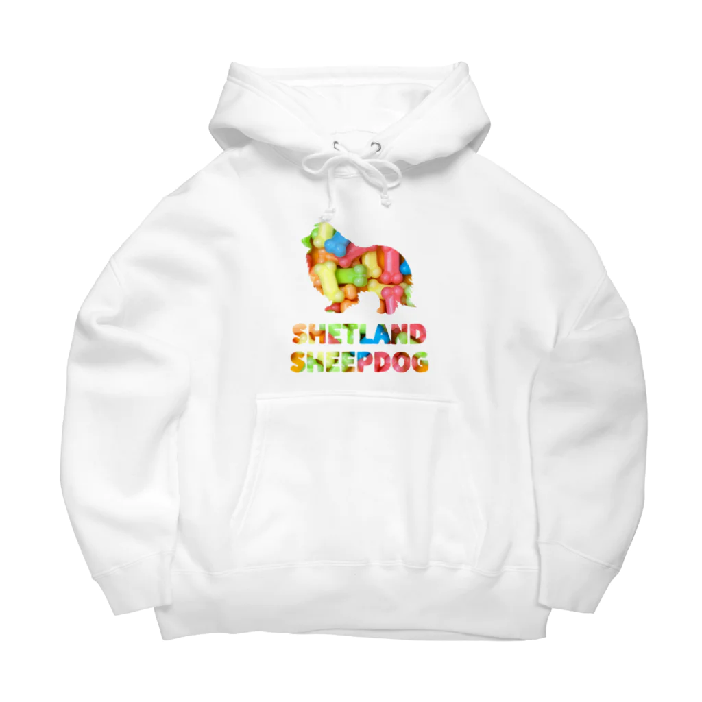 onehappinessのシェルティ　骨ガム Big Hoodie