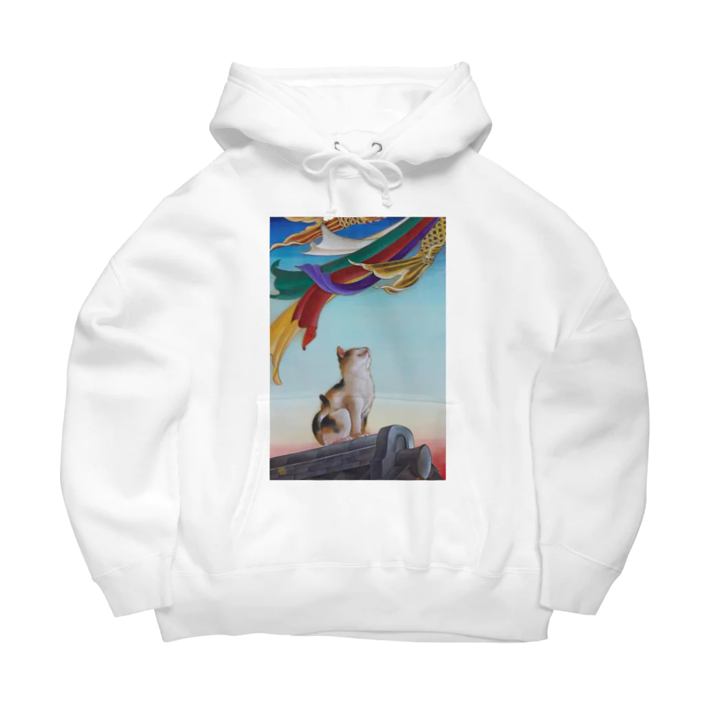 アトリエあうん(日本画家・塩崎顕)の青嵐(あおあらし)ヘビーウエィトスウェット Big Hoodie