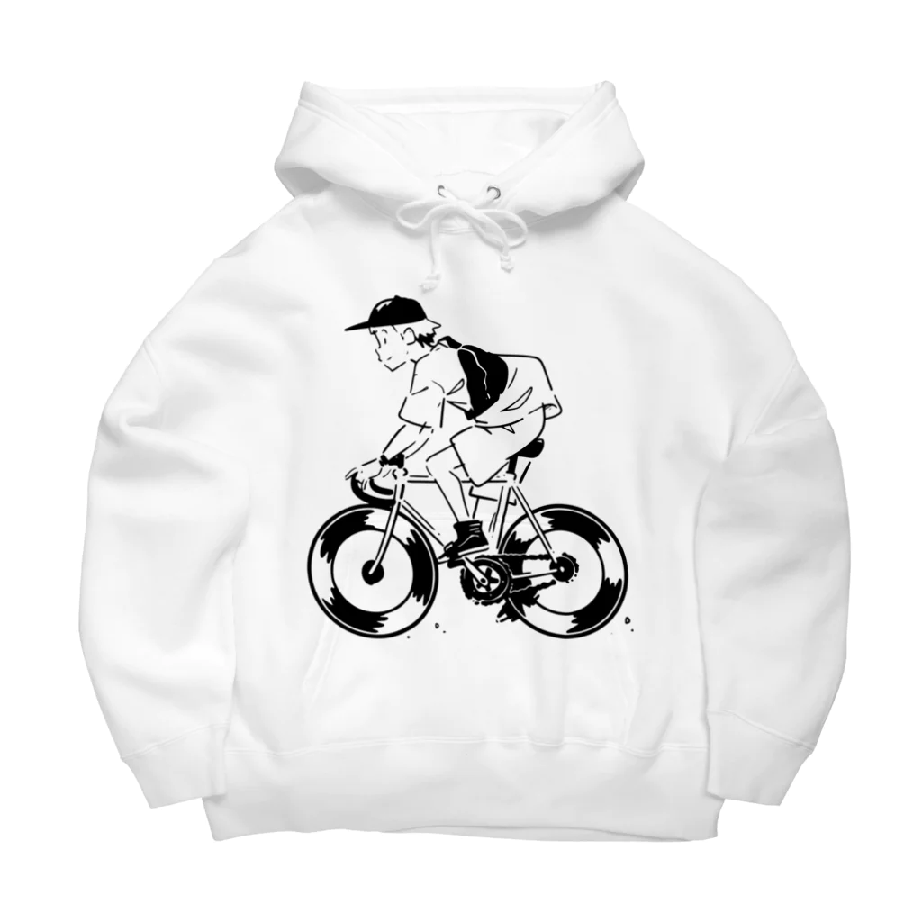 山形屋米店のピストバイクでポタリング Big Hoodie