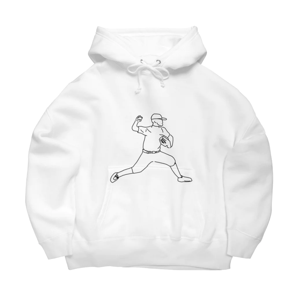 あしのお店のピッチャーくん Big Hoodie