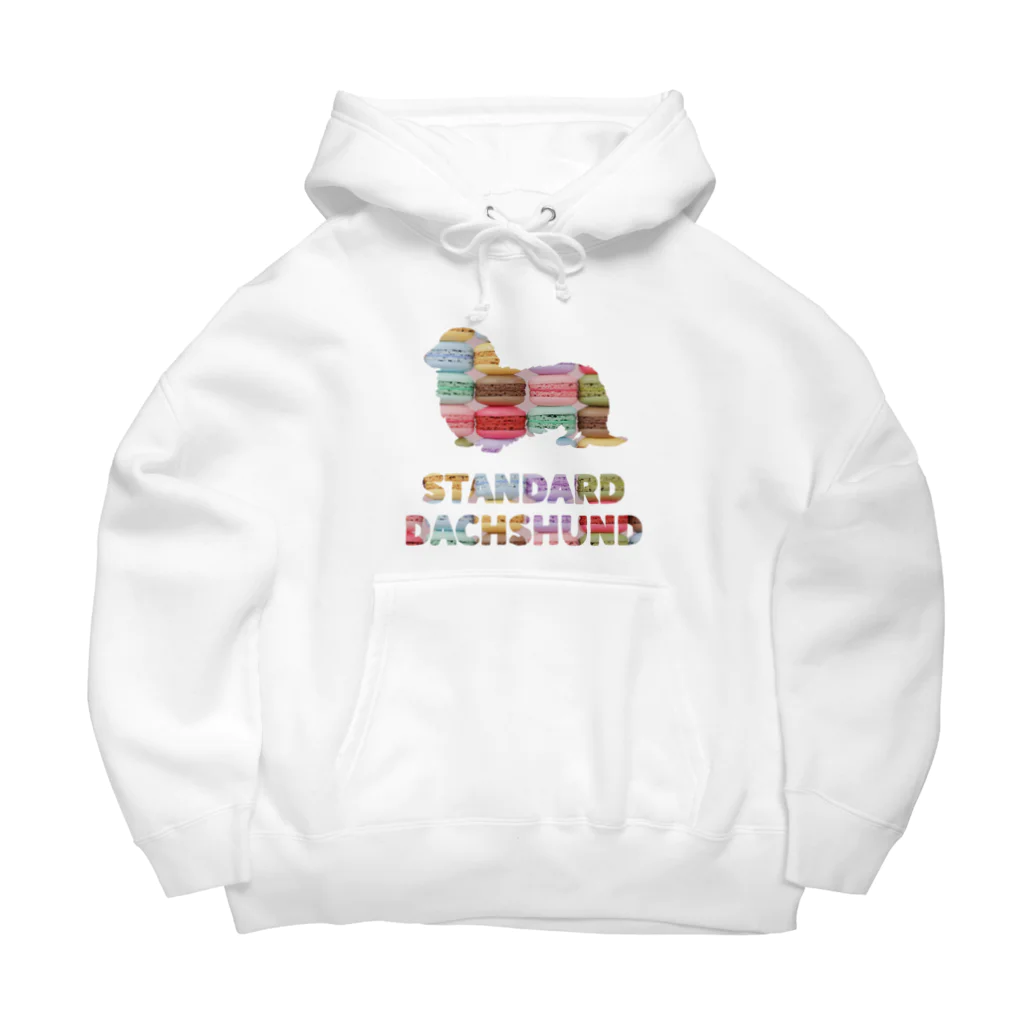 onehappinessのスタンダードダックスフンド　マカロン Big Hoodie