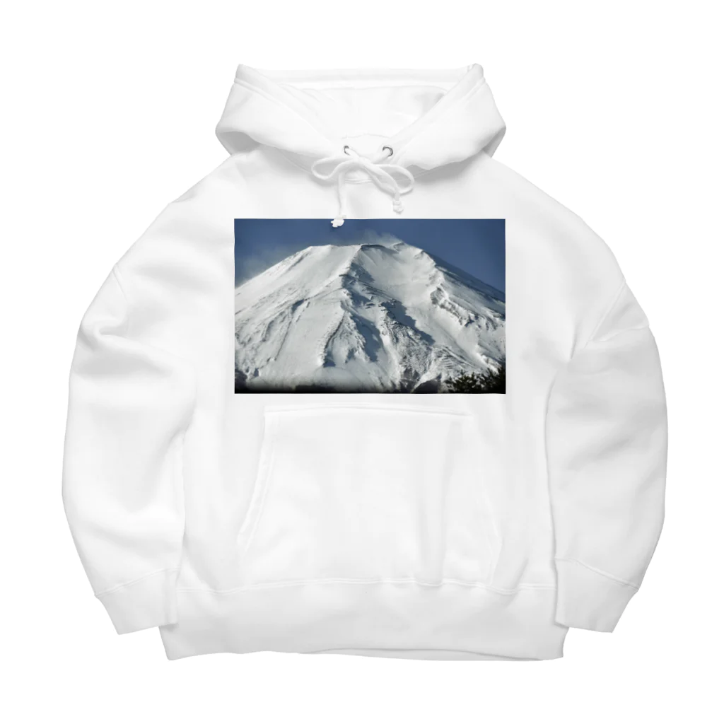 下田村の冠雪した富士山_003 Big Hoodie