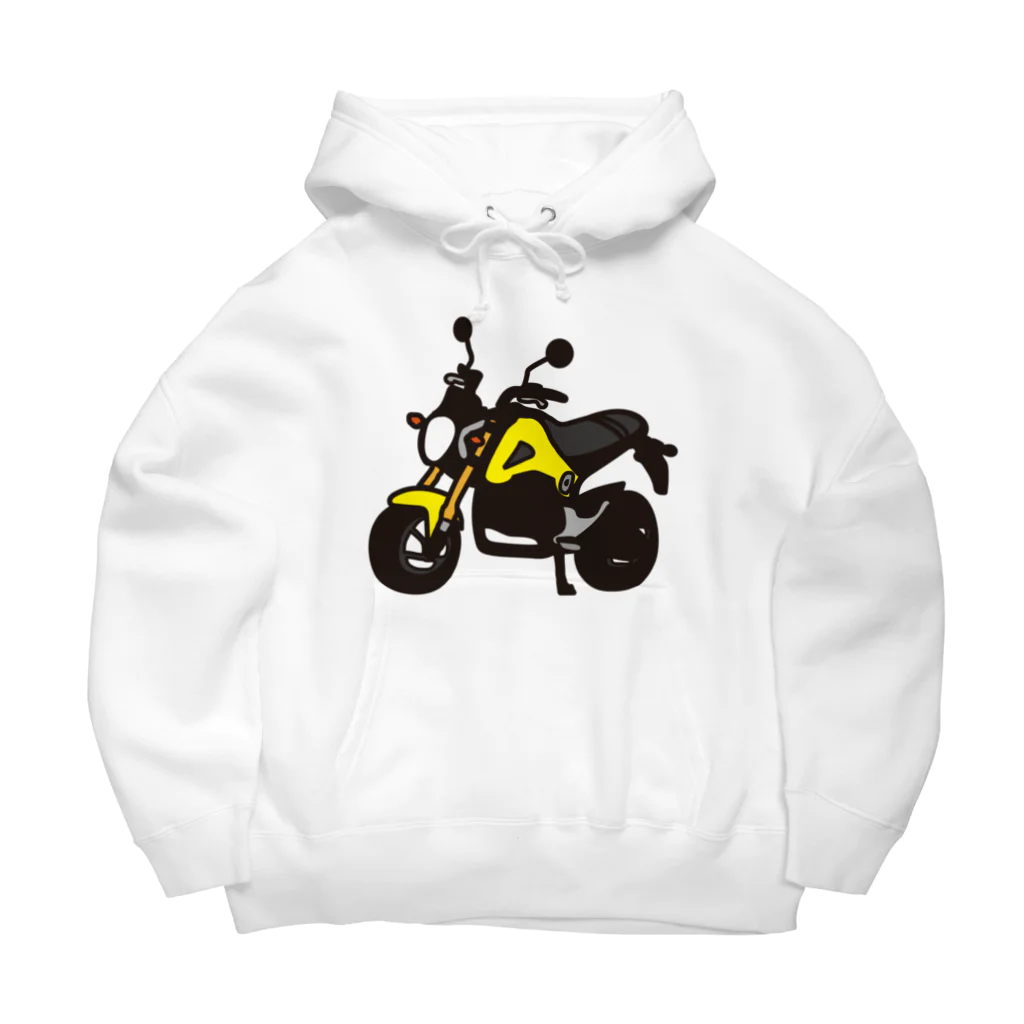 HSMT design@NO SK8iNGのGROM YELLOW ビッグシルエットパーカー