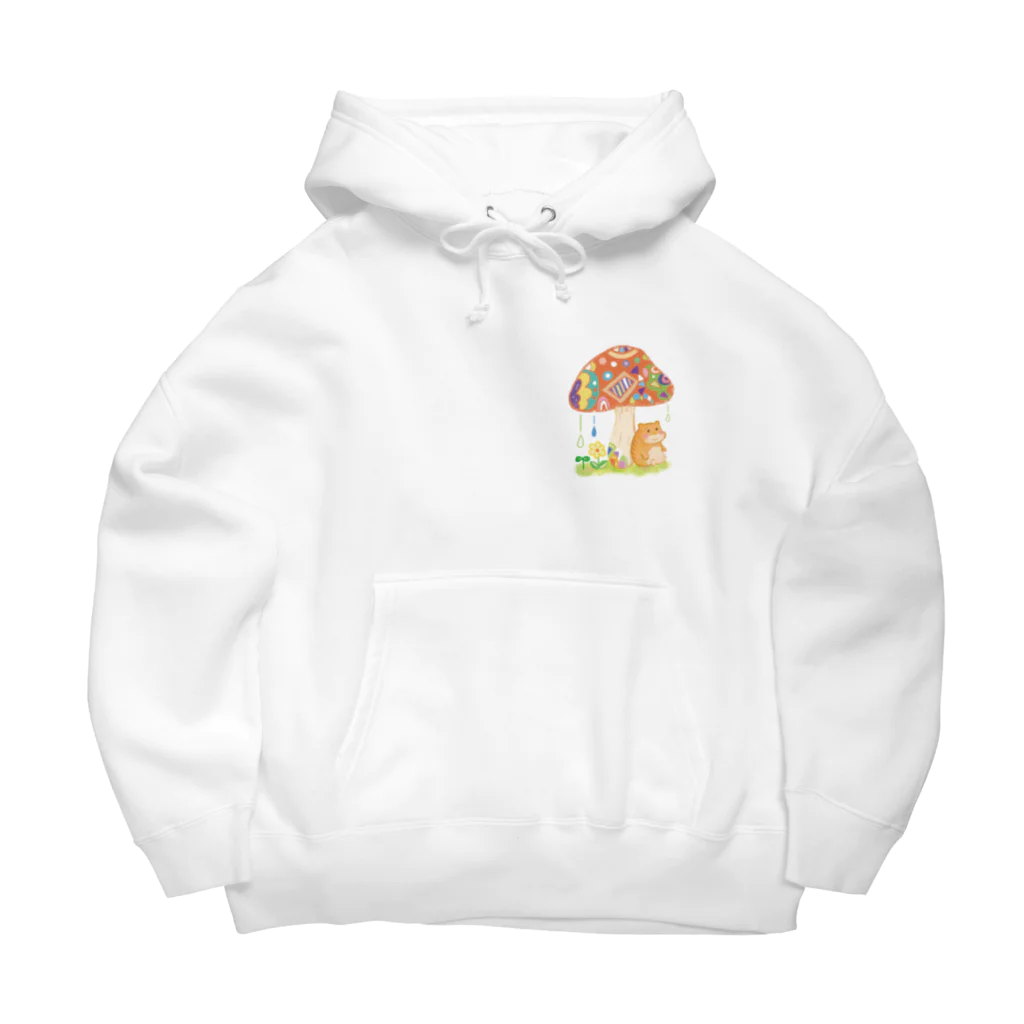 まえださきのハムちゃんの雨やどり Big Hoodie