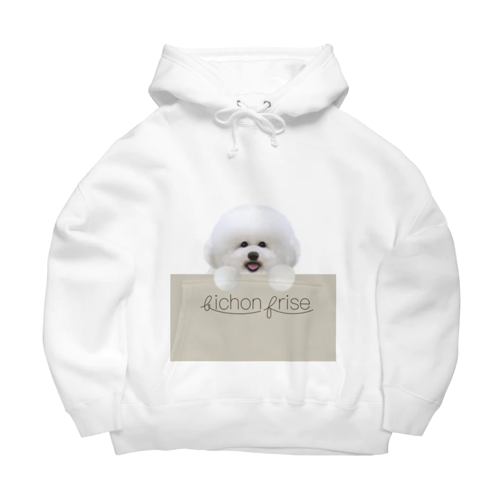 hummingbirdのビションフリーゼ　bichon frise  ビッグシルエットパーカー