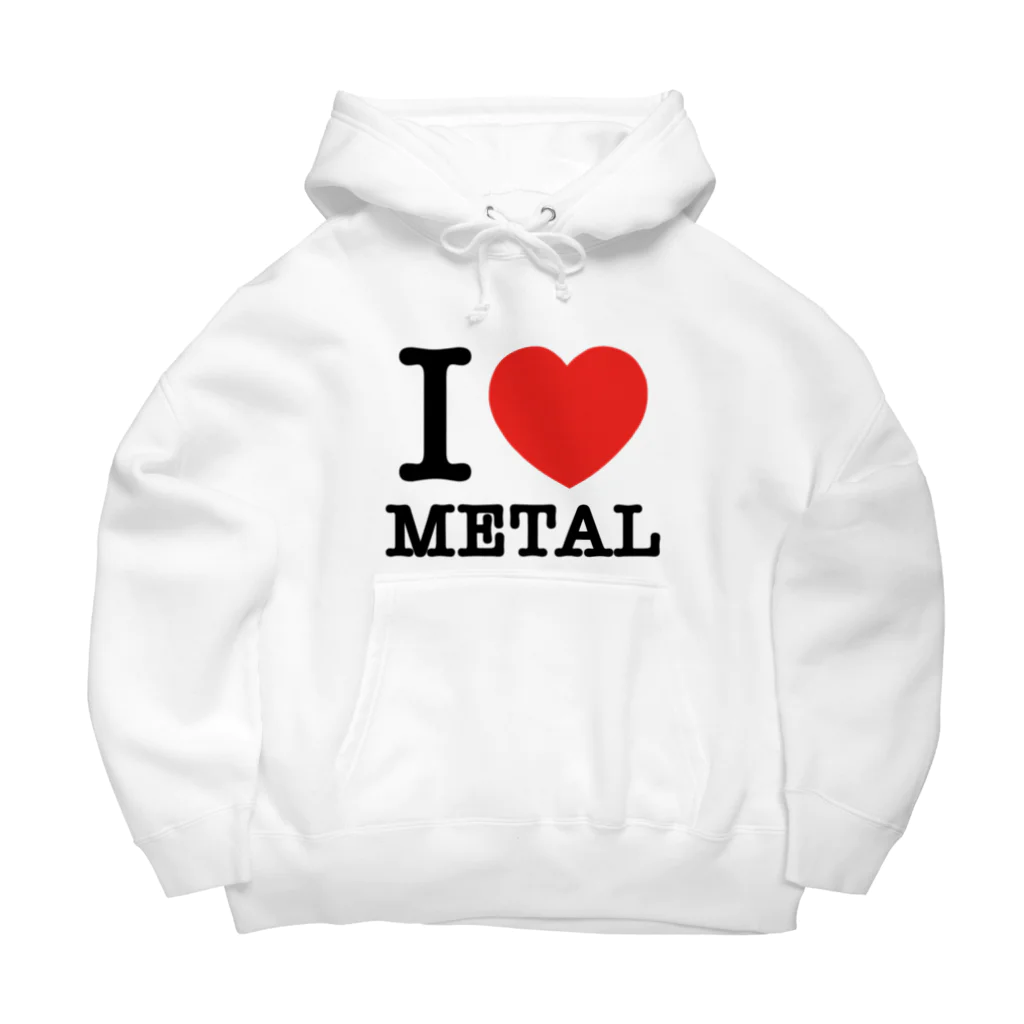 HachijuhachiのI LOVE METAL Big Hoodie