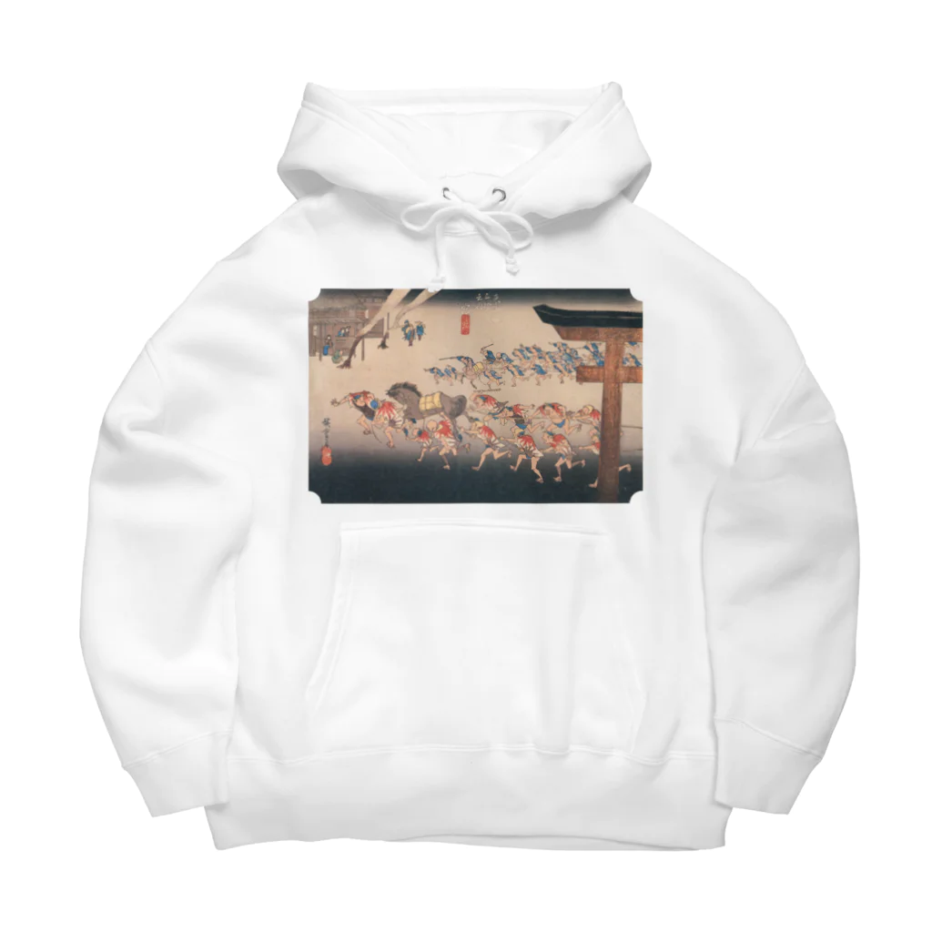 寿めでたや(ukiyoe)の広重_東海道五拾三次 宮 熱田神 Big Hoodie