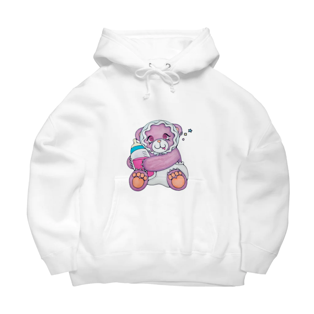 くまちくまお屋さんのdrunk baby🧸 Big Hoodie