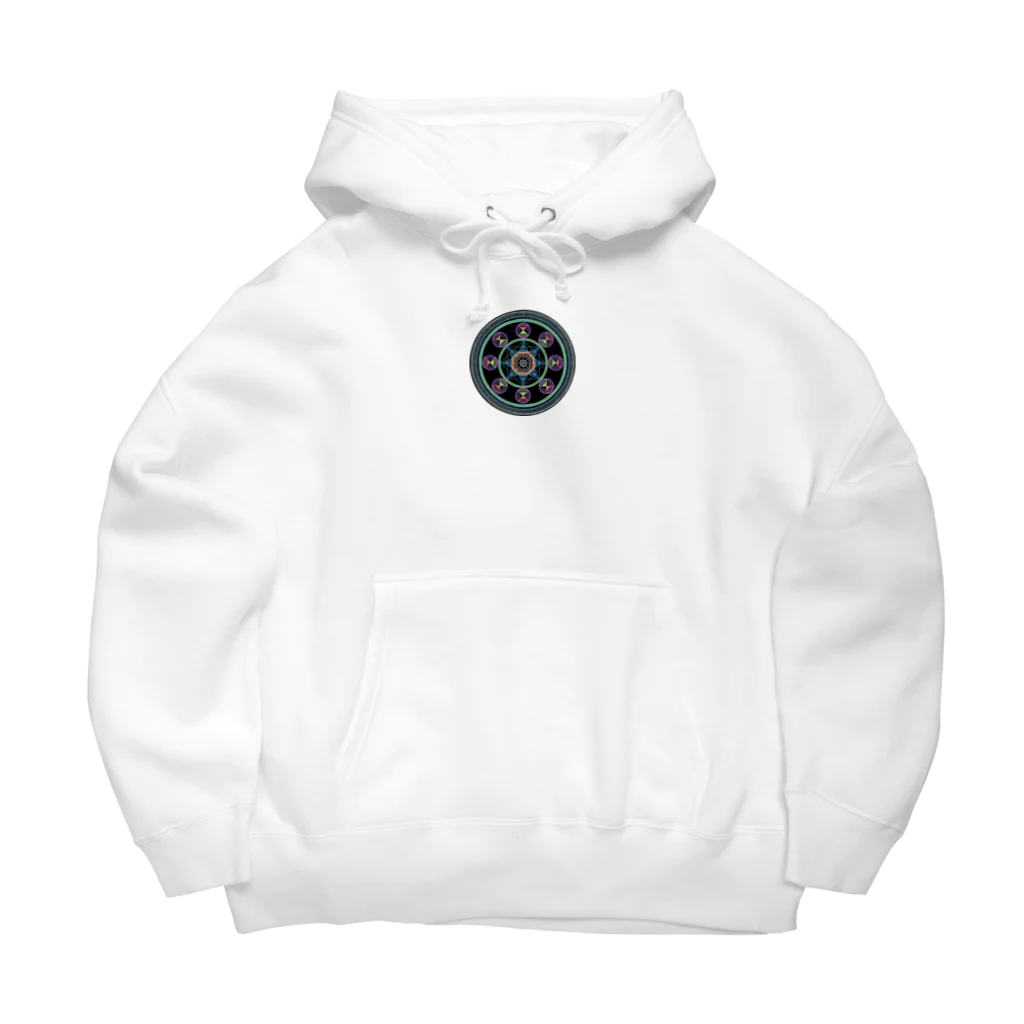 点描曼荼羅グッズのMandala#1(丸) Big Hoodie