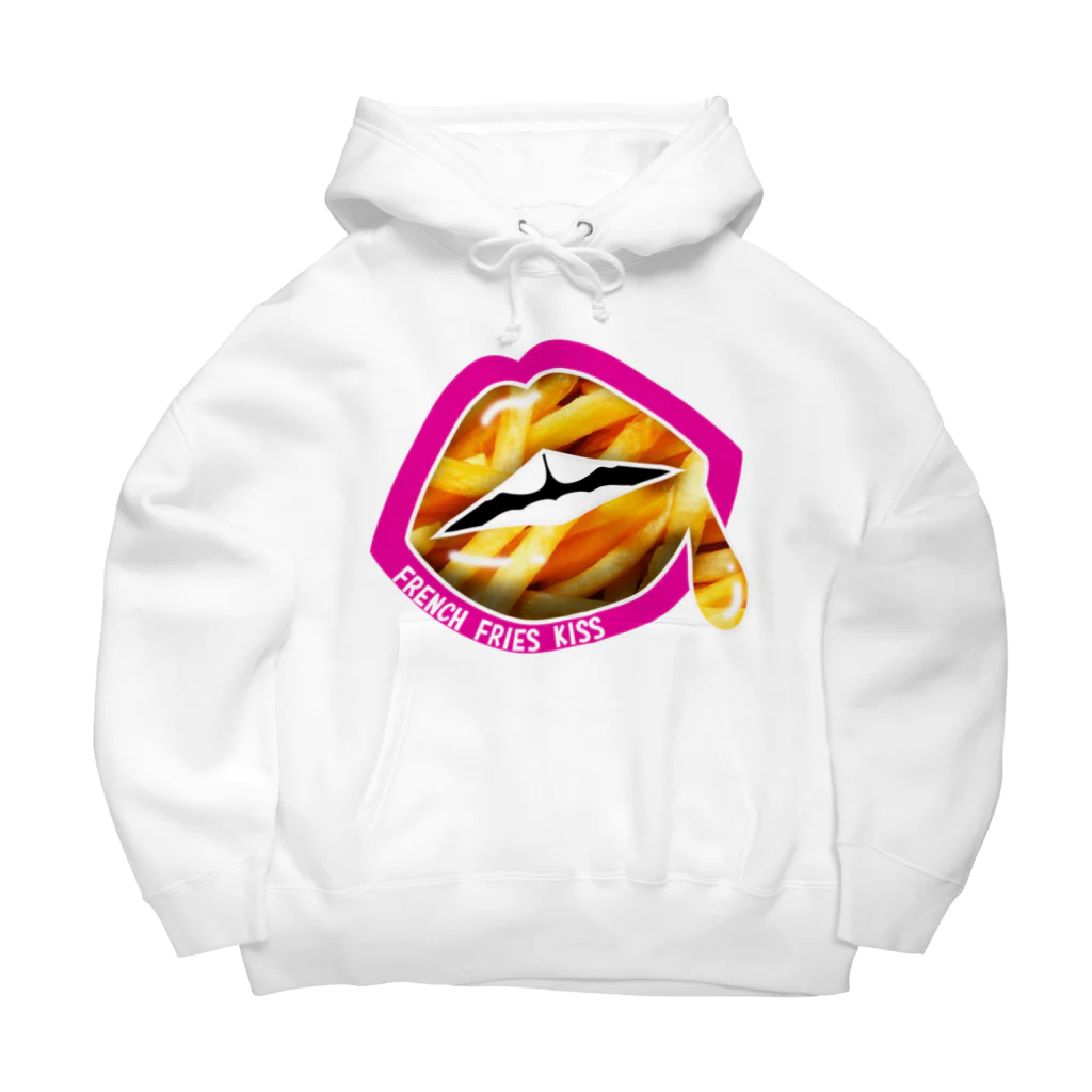 daddy-s_junkfoodsのFRENCH FRIES KISS - PINK Big Hoodie