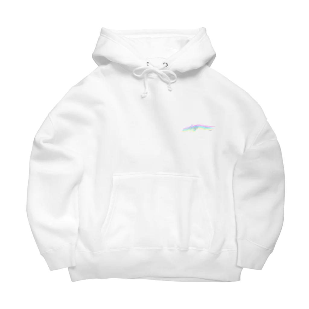 abysseのクジラの骨格パーカー Big Hoodie