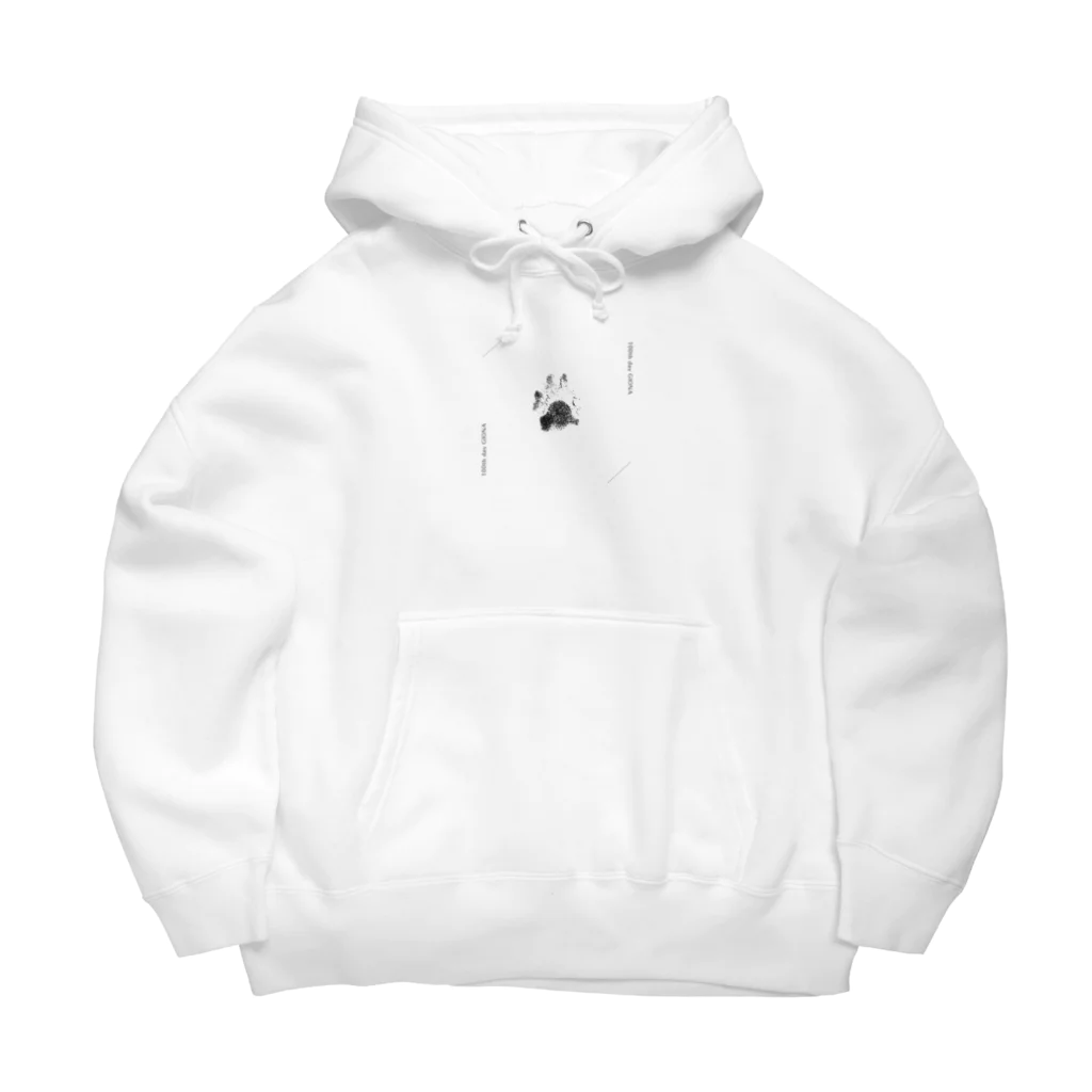 GIONAくんのおみせの【GIONA 生後100日記念】足形グッズ Big Hoodie