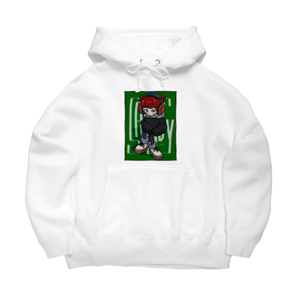 まおちのヘッドフォンちゃん Big Hoodie