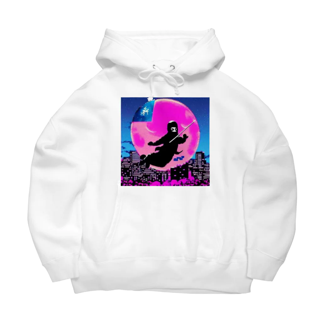 MedicalKUNの圧倒的芸術感の月夜の忍者★ Big Hoodie