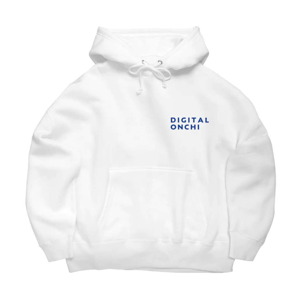 DIGITAL ONCHI 公式ストアのDIGITAL ONCHI BLUE（横） Big Hoodie