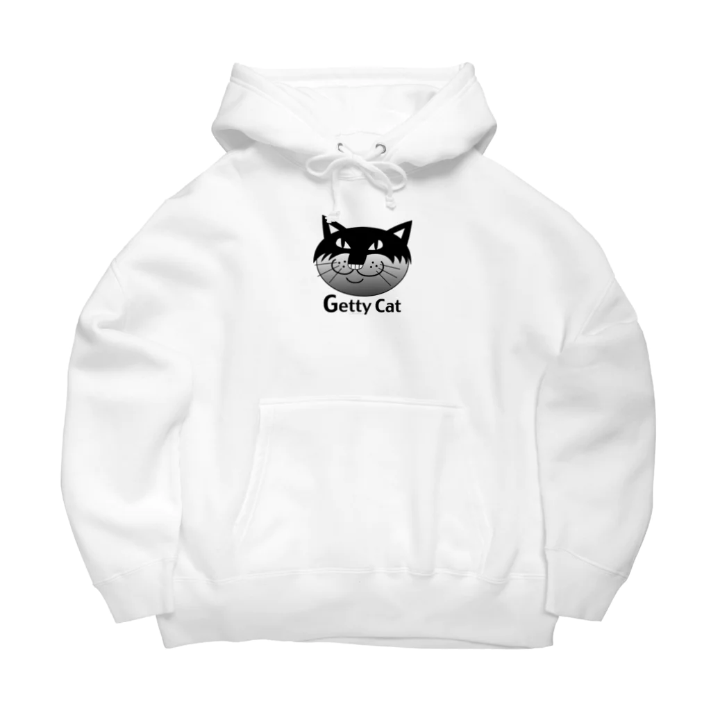 Illustrator Moca&Ram shopのネコのゲッティ/Getty Cat Big Hoodie