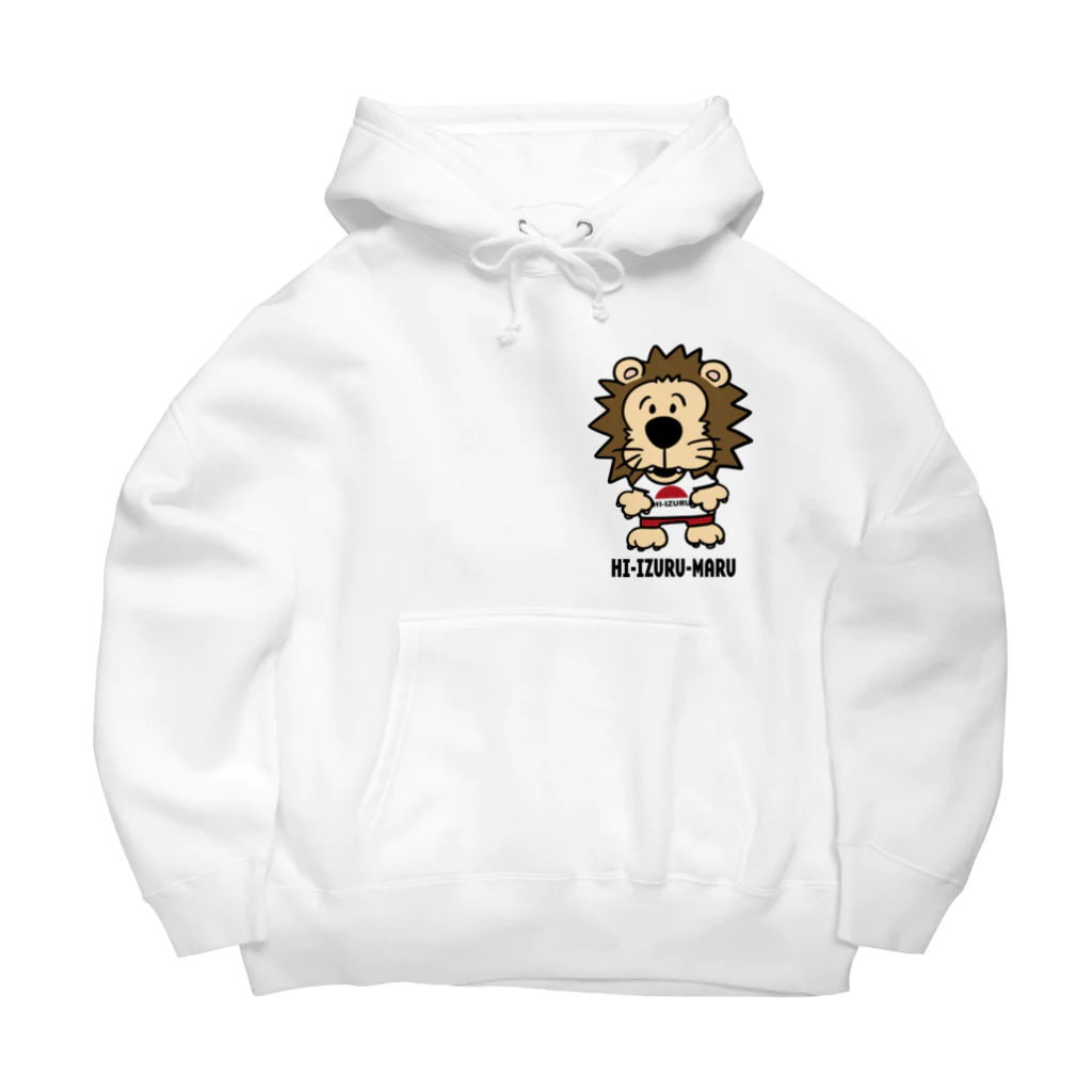 HI-IZURUのちょこっといずる丸de後ろはHINOMARU国旗 Big Hoodie