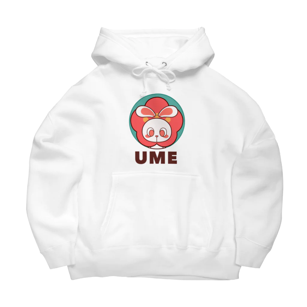 レタ(LETA)のぽっぷらうさぎ(UME・緑) Big Hoodie